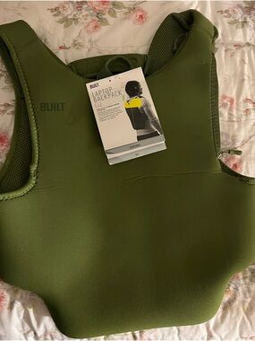 BUILT Olive Green Laptop Backpack NWT fits 17”